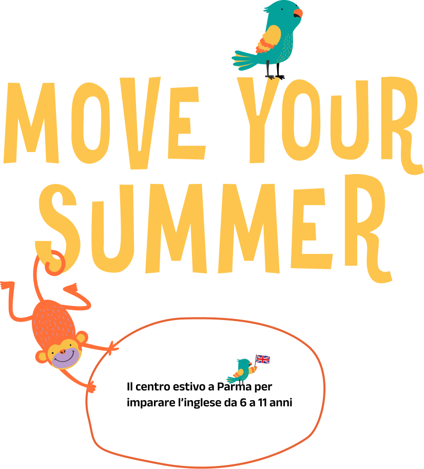Illustrazione move your summer con animali a tema